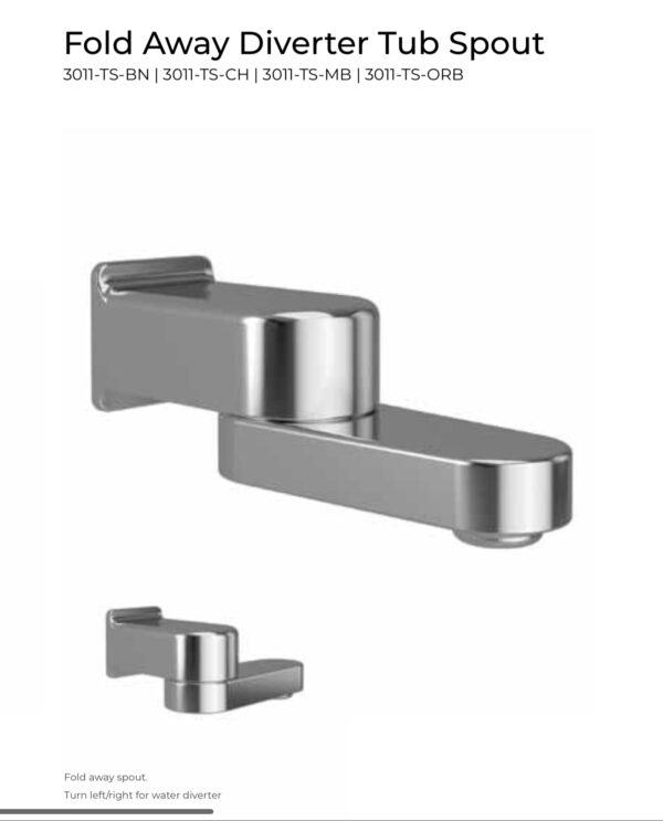Fold Away Diverter Spout